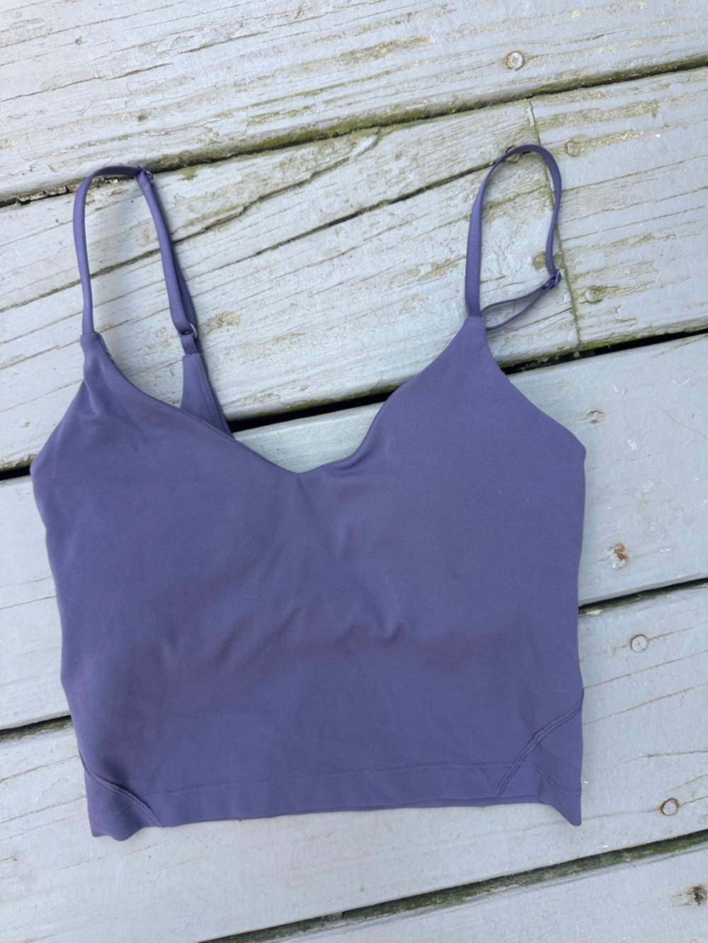 Purple Women’s Seamless Camisole Cropped Tank Top Sz 2